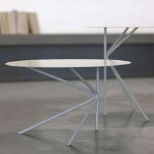 Twin B round coffee table made of metal cm ø60x35h
