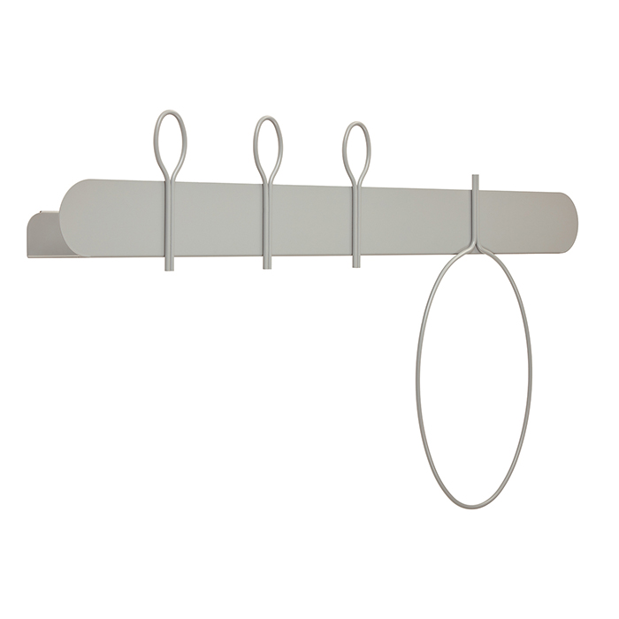 BALLOON 90 B shelf with coat hangers cm 90x12x52h